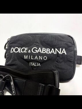 Dolce & Gabbana Black Milano Logo Shoulder Bag